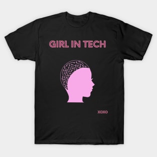 Girl in tech T-Shirt